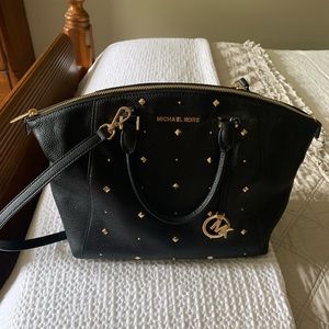 Michael Kors black leather bag